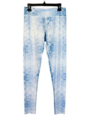 NWT Reel Skipper Classic Water Leggings Women’s Large Blue Fish Scale Mermaid